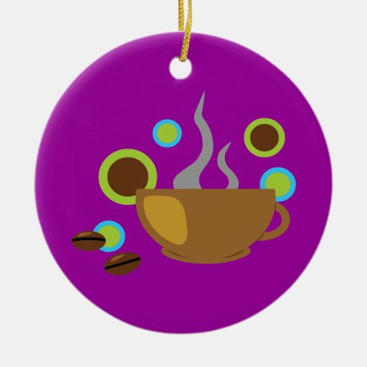 Pop Art Coffee Keramisch Ornament (Voorkant)