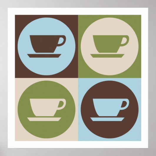 Pop Art Coffee Poster (Voorkant)