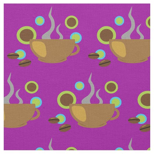 Pop Art Coffee Stof (Close Up)