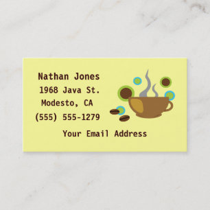 Pop Art Coffee Visitekaartje
