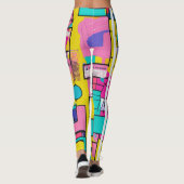 Pop art collage leggings (Achterkant)