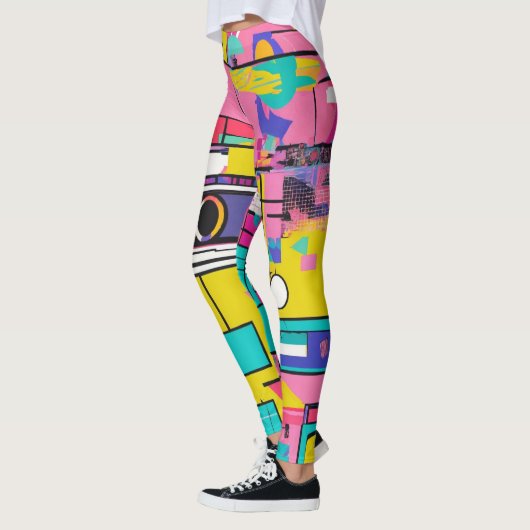 Pop art collage leggings (Links)