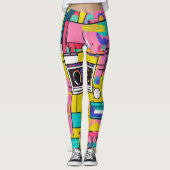 Pop art collage leggings (Voorkant)