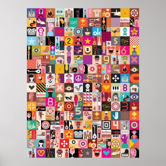 Pop Art Collage Poster (Voorkant)