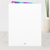 Pop Art Colorful Heart Patroon Kaart (Achterkant)