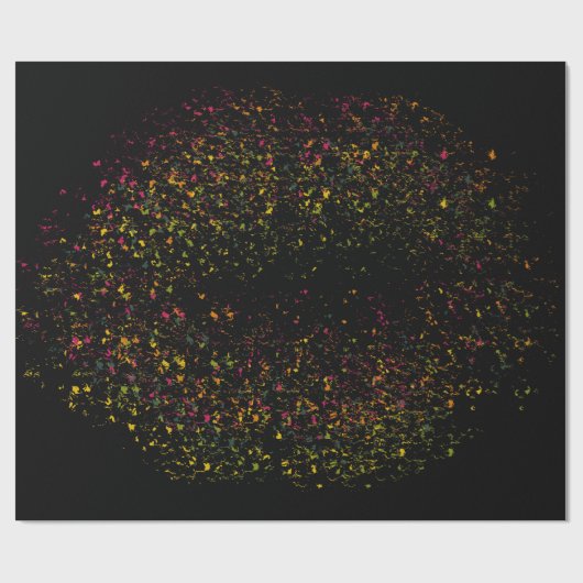 Pop Art Colorful Lips Cadeaupapier (Vlak)