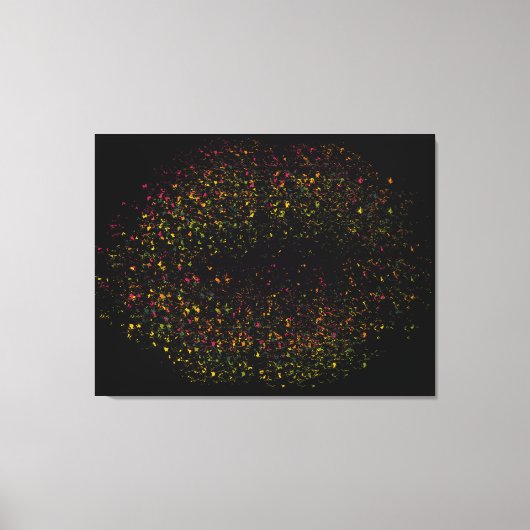 Pop Art Colorful Lips Canvas Afdruk (Voorkant)