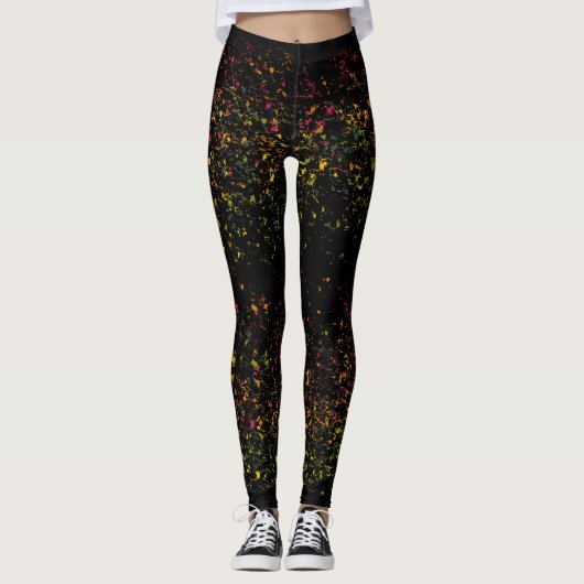 Pop Art Colorful Lips Leggings (Voorkant)