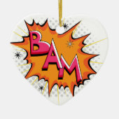 Pop Art Comic Bam! Keramisch Ornament (Voorkant)