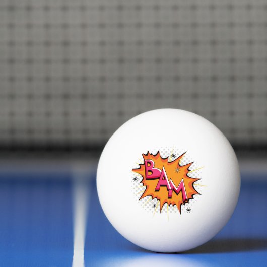 Pop Art Comic Bam! Pingpongbal (Net)