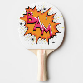 Pop Art Comic Bam! Tafeltennisbatje