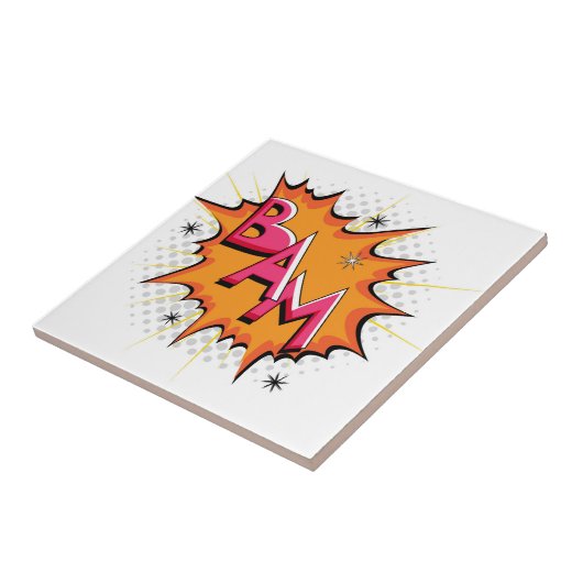 Pop Art Comic Bam! Tegeltje (Zijkant)