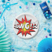 Pop Art Comic Bang! Papieren Bordje (Feest)