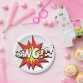 Pop Art Comic Bang! Papieren Bordje (Feest)
