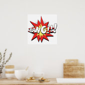 Pop Art Comic Bang! Poster (Keuken)