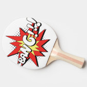 Pop Art Comic Bang! Tafeltennisbatje (Zijkant)
