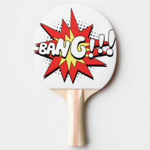 Pop Art Comic Bang! Tafeltennisbatje