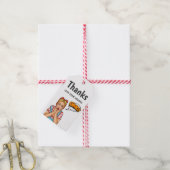 Pop Art Comic Bedankt Cadeaulabel (Met Touw)