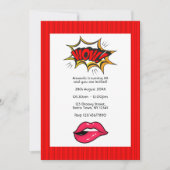 Pop Art Comic Birthday Party - Uitnodiging (Voorkant)