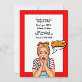 Pop Art Comic Birthday Party - Uitnodiging (Voorkant)