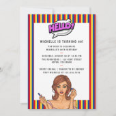 Pop Art Comic Birthday Party - Uitnodiging (Voorkant)