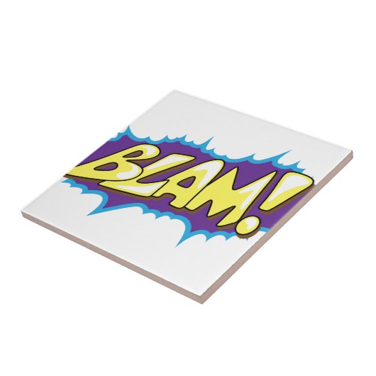 Pop Art Comic Blam! Tegeltje (Zijkant)