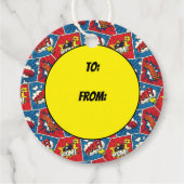 Pop Art Comic Book Panels Bedankjes Labels (Voorkant)