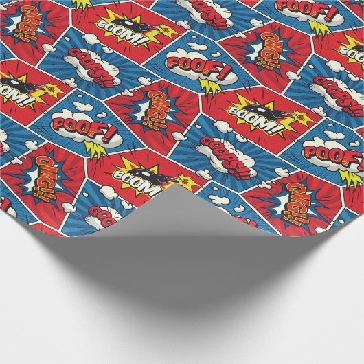 Pop Art Comic Book Panels Cadeaupapier (Hoek)