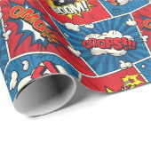 Pop Art Comic Book Panels Cadeaupapier (Rol Hoek)