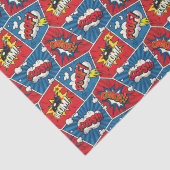 Pop Art Comic Book Panels Tissuepapier (Detail)