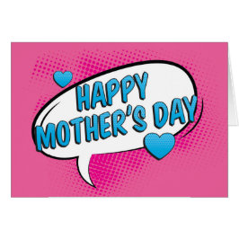 Pop Art Comic Bubble Moederdag