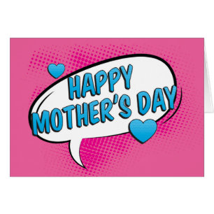 Pop Art Comic Bubble Moederdag