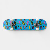 Pop Art Comic Cartoon Design Persoonlijk Skateboard (Horizontaal)