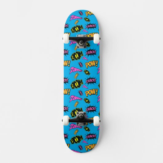 Pop Art Comic Cartoon Design Persoonlijk Skateboard (Voorkant)