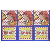 Pop Art Comic Girl Fabric Stof (Fat Quarter)