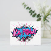 Pop Art Comic Ka-Pow! Briefkaart (Staand voorkant)