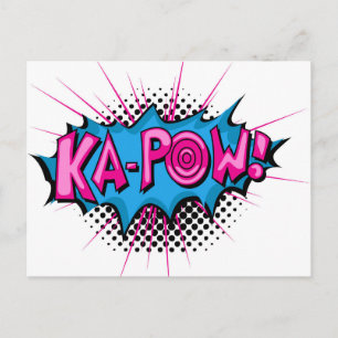 Pop Art Comic Ka-Pow! Briefkaart