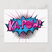 Pop Art Comic Ka-Pow! Briefkaart (Voorkant)