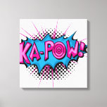 Pop Art Comic Ka-Pow! Canvas Afdruk<br><div class="desc">Deze retro-stripstijl Ka-Pow! is perfect voor elke superheldenverzamelaar of ventilatorjongen. De heldere beelden hebben harde lijnen en vettige kleuren.</div>