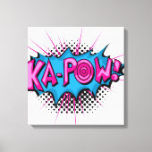 Pop Art Comic Ka-Pow! Canvas Afdruk (Voorkant)