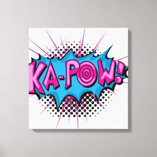 Pop Art Comic Ka-Pow! Canvas Afdruk (Voorkant)
