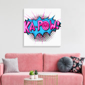 Pop Art Comic Ka-Pow! Canvas Afdruk (Insitu (Woonkamer))