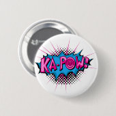 Pop Art Comic Ka-Pow! Ronde Button 5,7 Cm (Voorkant /achterkant)