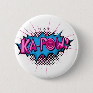 Pop Art Comic Ka-Pow! Ronde Button 5,7 Cm