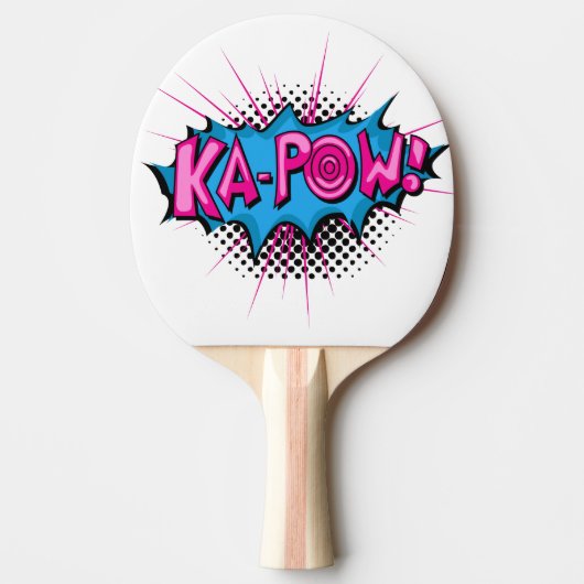 Pop Art Comic Ka-Pow! Tafeltennisbatje (Voorkant)