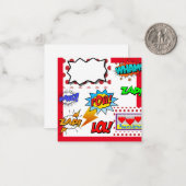 Pop Art, Comic Notitiekaartje (Voorkant / Achterkant in situ)