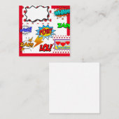 Pop Art, Comic Notitiekaartje (Voorkant / Achterkant)