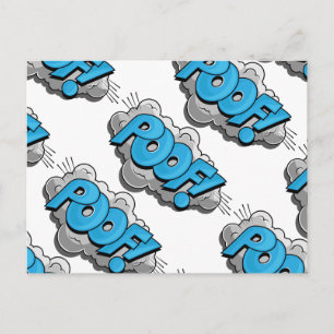 Pop Art Comic Poof! Briefkaart