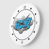Pop Art Comic Poof! Grote Klok (Hoek)