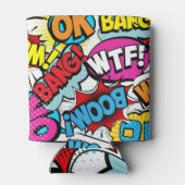 Pop Art Comic: Retro Naadloos Patroon Blikjeskoeler (Achterkant)